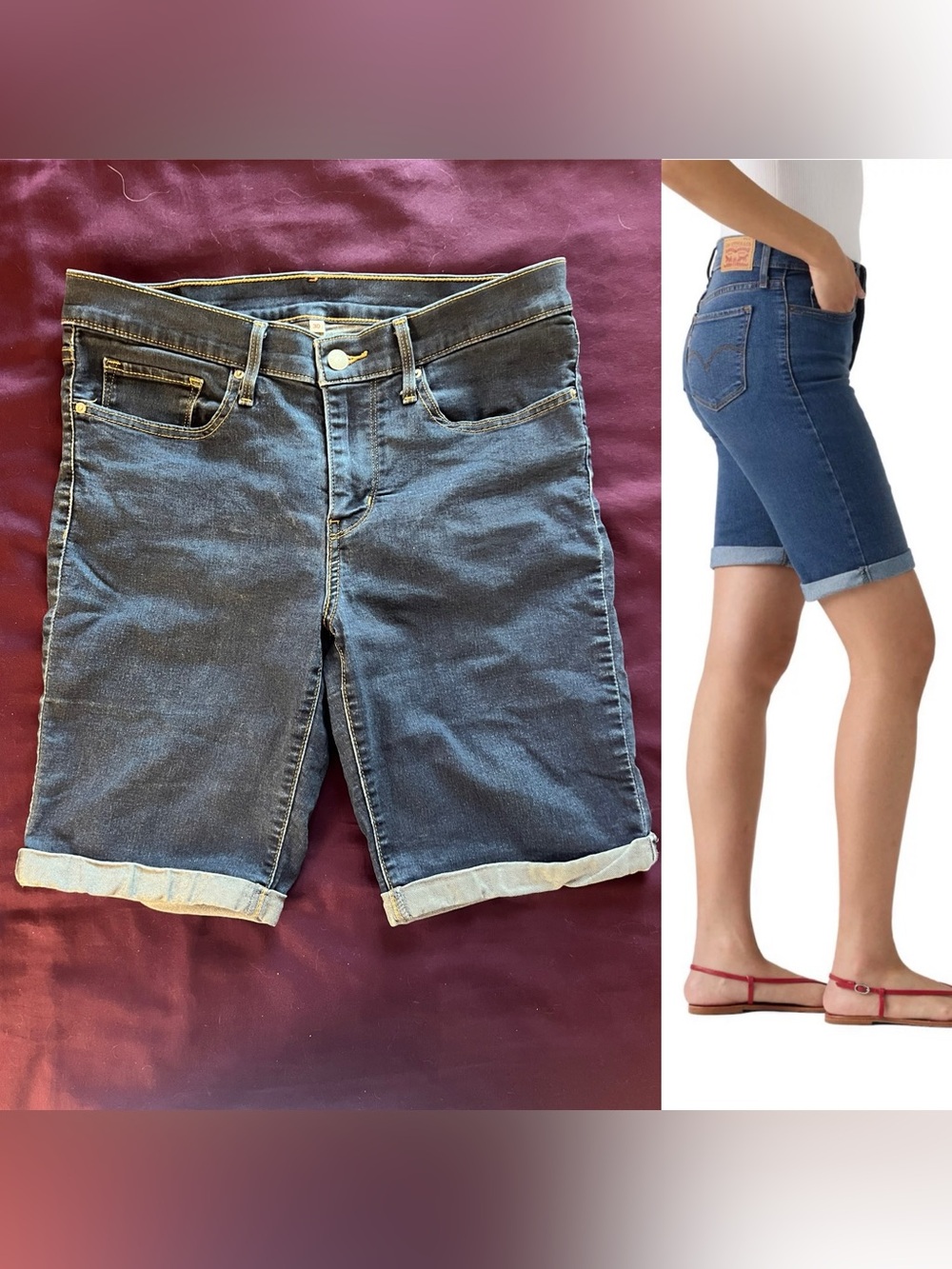Levi’s Denim Bermuda Jean Shorts size 30